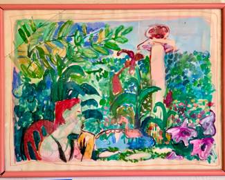 Susan Lowe Original Art-Artist/Actress understudy John Waters