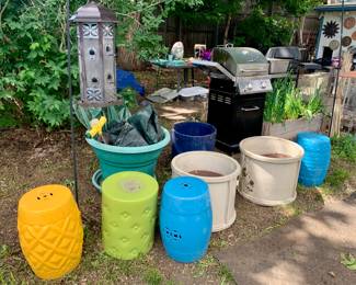 Colorful Patio Stools