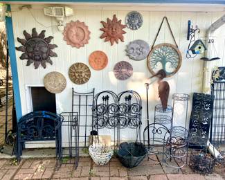 Yard Art . Wrought Iron Trellis's. So much available