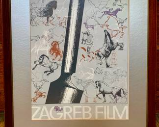 Play Announcement Poster framed