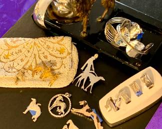 Tray for dice and playing cards, sterling silver, bronze, brass jewelry