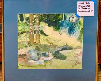 Mixed Media Original Art by Sauceda (Mario Sauceda?)