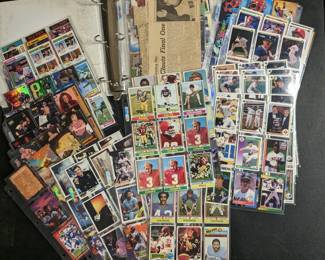 Binder of Mixed Trading Cards / Ephemera