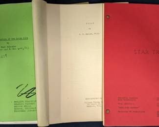 Trio of Film / TV Scripts. Star Trek & Close Encounters Of The Third Kind
