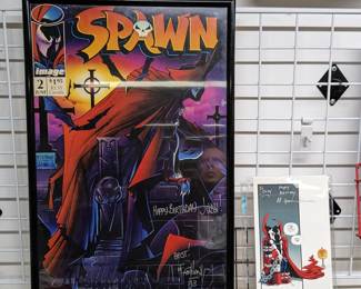 Framed & Signed Spawn Poster with print