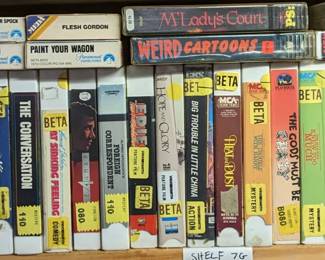 Large Beta / Betamax Cassette Lot