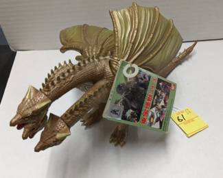 Creataceous King Ghidorah Bandai with tags