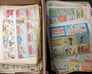 Huge Box Newspaper Funnies / Comics