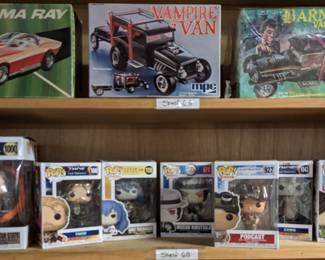 Model Kits and Funko Vinyl Pops