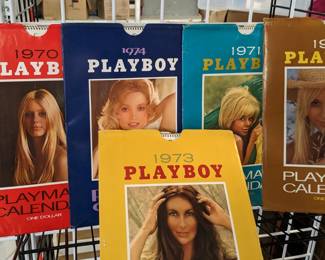 1970s Playmate Calendars with Slipcases