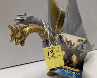 Mecha King Ghidorah Figure with tags