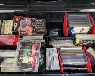 Tackle Box of Mixed Trading Cards