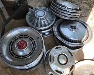 Vintage Ford hubcaps