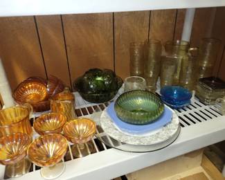 Vintage glassware