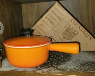 NIB French enamelled cast iron sauce pot