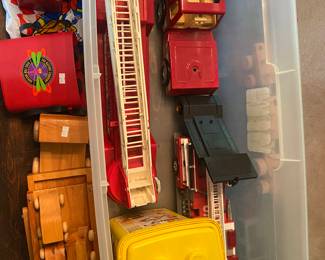 Metal fire trucks, Lego’s