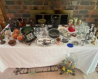 candles, candle holders, etc