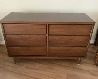 Modern Mid Century 6 Drawer Dresser