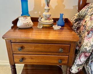 Murano Blown Glass, Satin Blue, Apothecary Jar with Lid...