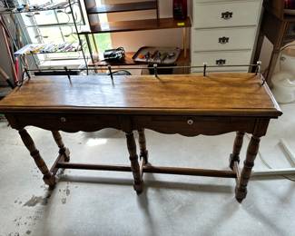 Great Oak Sofa/Entry Table