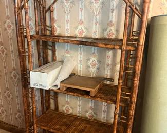 Bamboo style shelves 