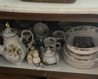 Lots of beautiful china 