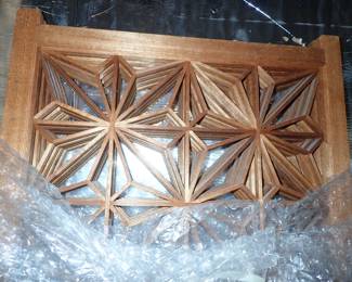 4 PANEL ROOM DIVIDER WITH STAR PATTERN