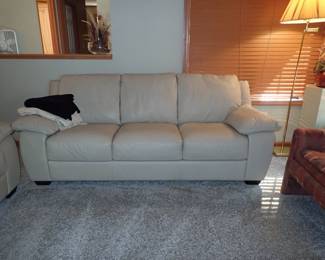 Leather sofa & loveseat 