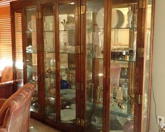 3 - glass curio cabinets