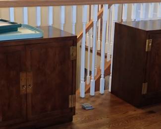 Henredon 2 door cabinets with Asian accents