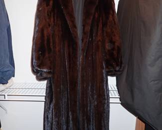 Long mink coat