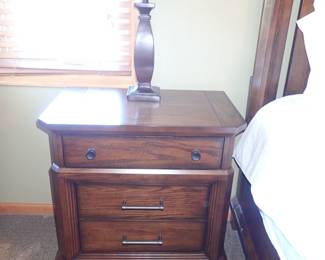 NITESTAND - WITH BUILT IN ELECTRICAL FOR PHONE CHARGING - & TAP TO TURN ON