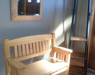 OAK BENCH - OAK MIRROR - HALL TREE