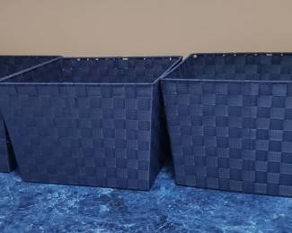 Woven storage baskets