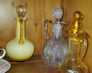 Vintage vinegar cruets