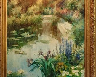 Large Frederickson painting with light