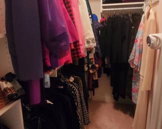 Lady's clothing, purses and shoes