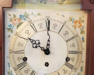 Hand painted clock face 