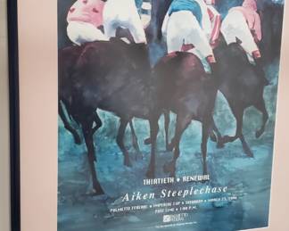 Aiken Steeplechase framed poster