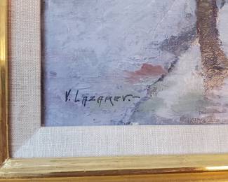 V. LAZAREV Painting oil on canvas