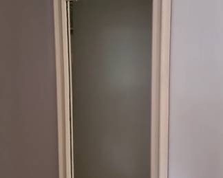 White painted mirror