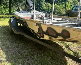 1988 Basstrack boat and motor