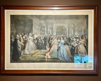 Lady Washington's Reception Engraving, A.H. Ritchie