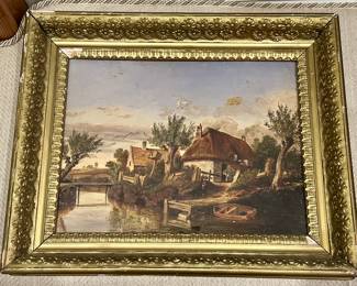 Landscape Scene, Oil on Board