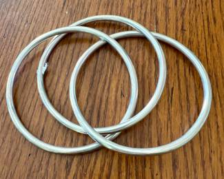 Tiffany & Co. Sterling Triple Bangle Bracelet