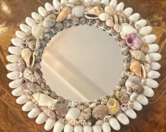 Round Shell Mirror