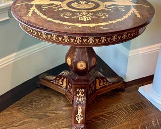 Antique Inlaid Side Table 1890 - 1900 