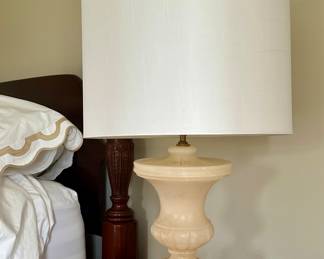 (2) Marble Lamps (Made in Spain)