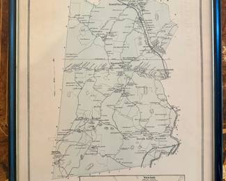 Framed Map of Weston