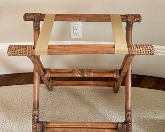 Rattan Luggage Rack